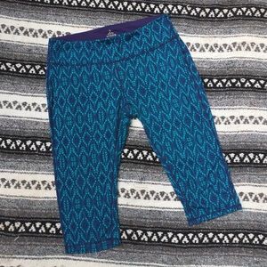 - PrAna Blue Workout Capris L